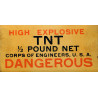 Emballage de TNT, ½ Pound, US Army, démolition, vide, Normandie