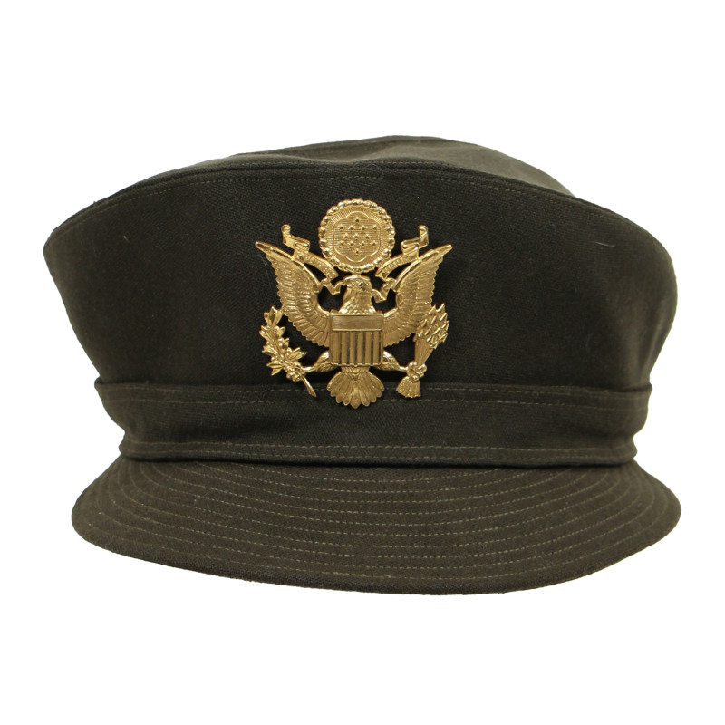 Casquette chocolat officier, US Army Nurse Corps, taille 22, Sarah T. Hopkins