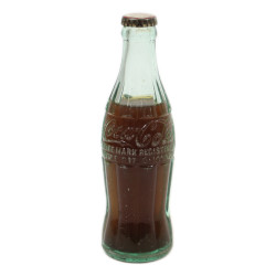 Bouteille de COCA-COLA, verte, MASON CITY, Iowa, 1943, pleine