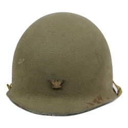 Casque M1, pattes fixes, liner CAPAC, Captain, US Navy