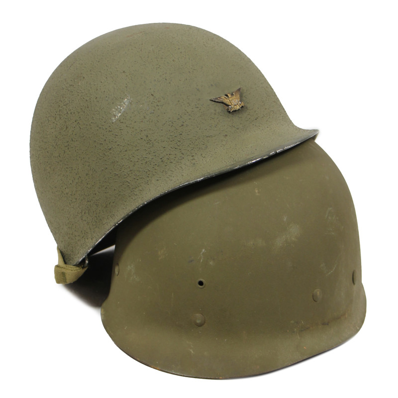 Casque M1, pattes fixes, liner CAPAC, Captain, US Navy