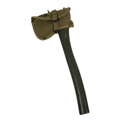 Hache M-1910, AMERICAN FORK & HOE CO. 1944, avec étui, J.Q.MD. 1944