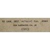 Box, 10-Link, Belt, Metallic, Caliber .50, Browning Machine Gun