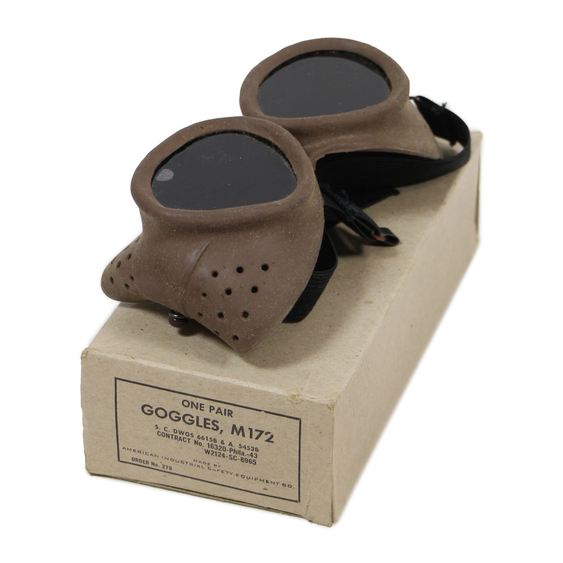 Lunettes M-172 pour lampe de signalisation SE-11 (M-227), dans leur boîte, 1943