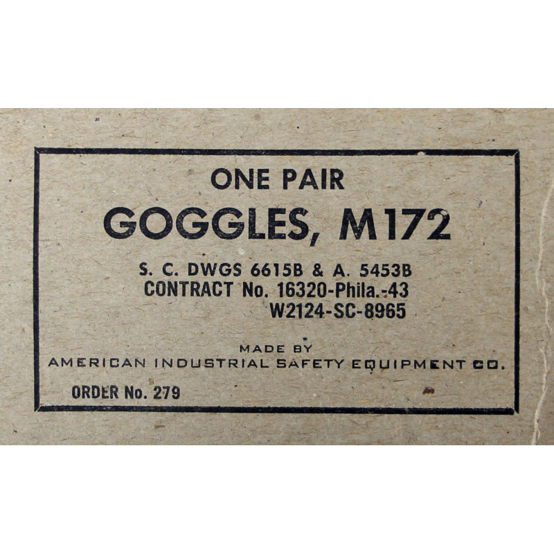 Lunettes M-172 pour lampe de signalisation SE-11 (M-227), dans leur boîte, 1943