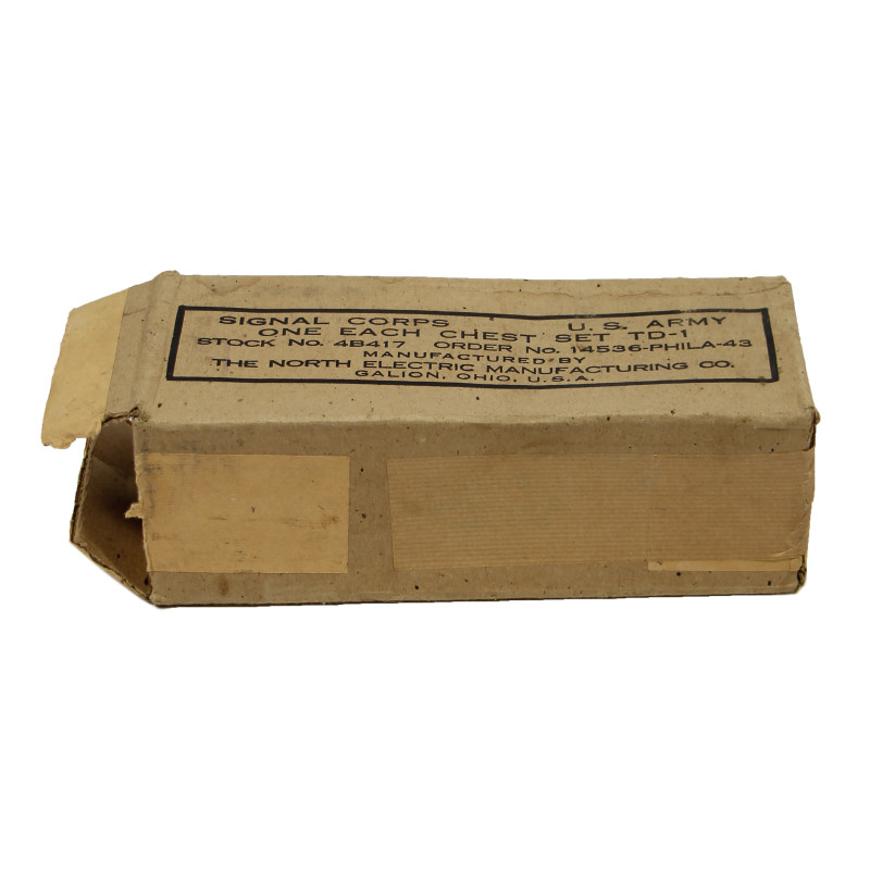 Microphone, Chest Set TD-1, US Army, in box, 1943