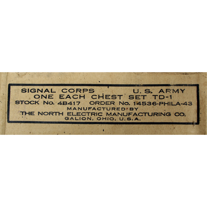 Microphone, Chest Set TD-1, US Army, in box, 1943