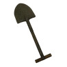 T-Shovel, M-1910, with Cover, B. B. CO. INC. 1942