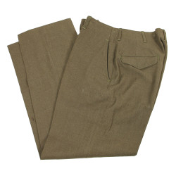 Trousers, Wool Serge, OD, 33 x 33, Medic, 135th Inf. Regt., 34th Infantry Division