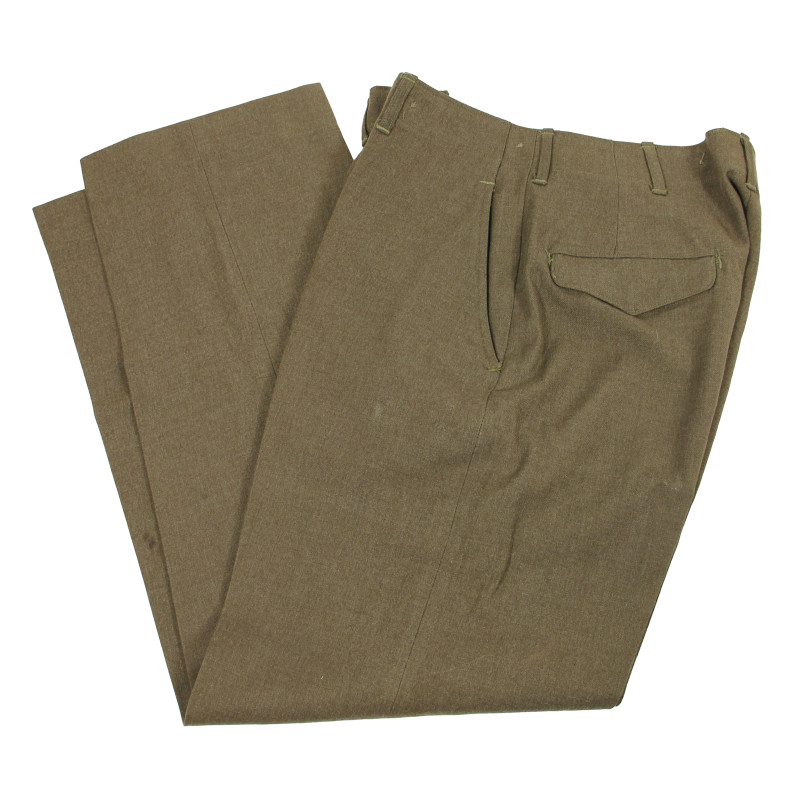 Trousers, Wool Serge, OD, 33 x 33, Medic, 135th Inf. Regt., 34th Infantry Division