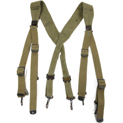 Suspenders, Belt, M-1936, S. FROEHLICH CO. 1942, T/SGT John S. Quinn, 40th Photo. Recon. Sq. CBI