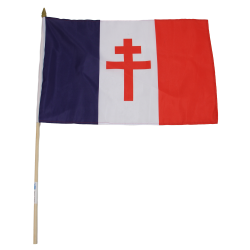 Flag, France Libre, on stick, 30 x 45 cm