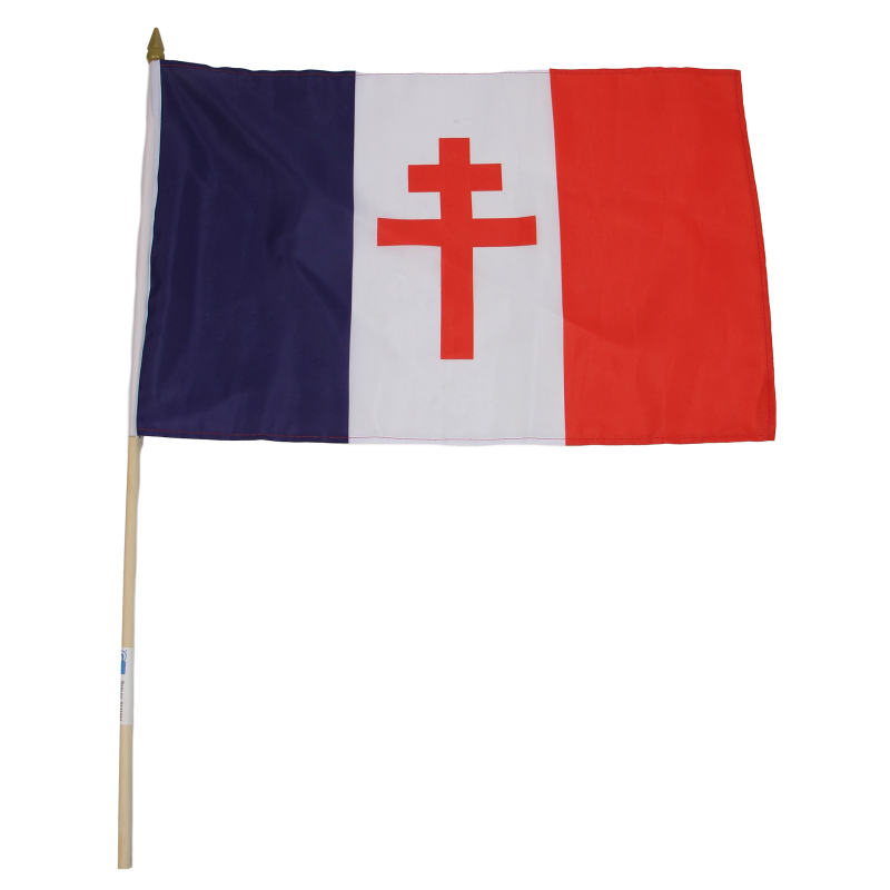 Flag, France Libre, on stick, 30 x 45 cm