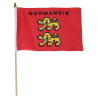 Drapeau Normandie, (15 x 23 cm), sur bâton