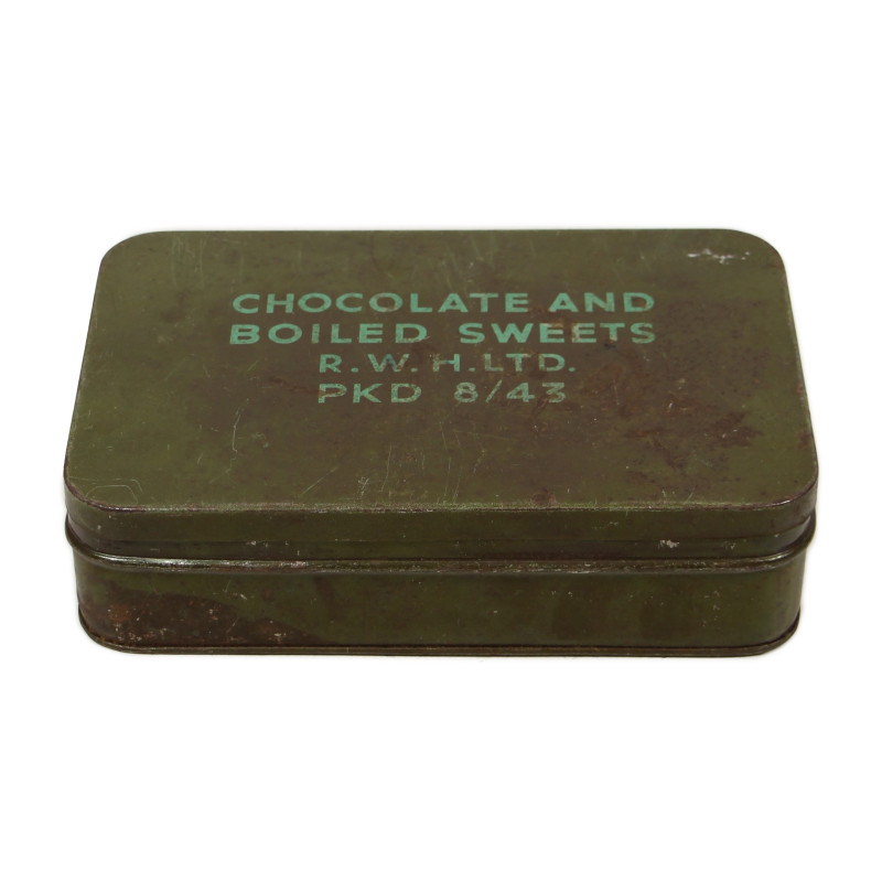 Tin, Chocolate & Boiled Sweets, British, August 1943