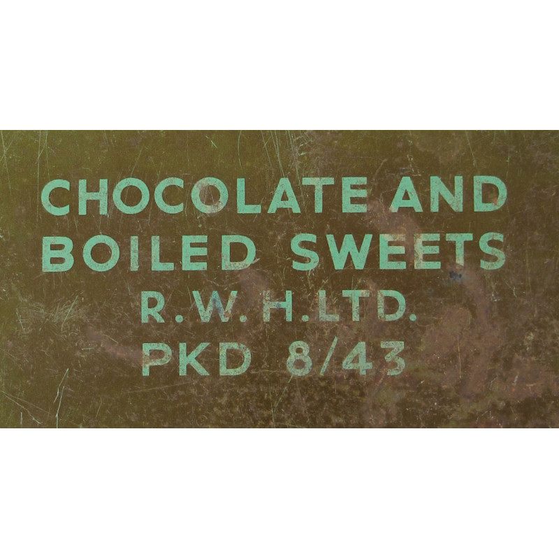 Tin, Chocolate & Boiled Sweets, British, August 1943