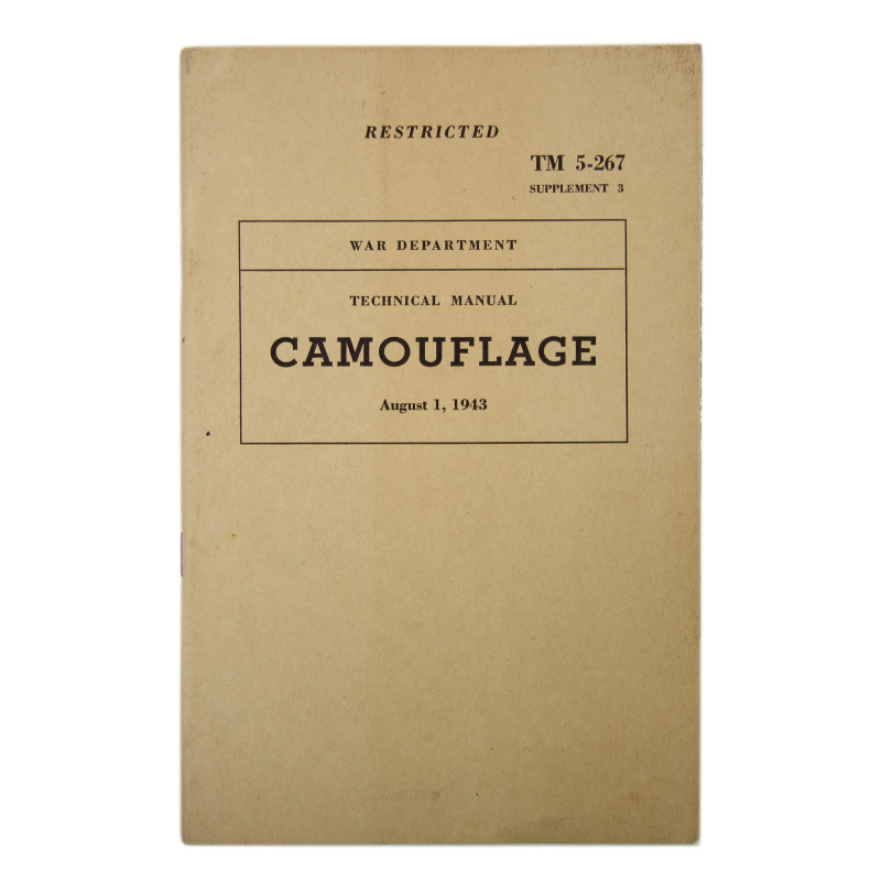 Manual, Technical, TM 5-267, Camouflage, Supplement 3, 1943