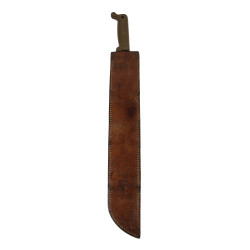 Machete, M-1942, TRUE TEMPER 1944, with Leather Scabbard USMC