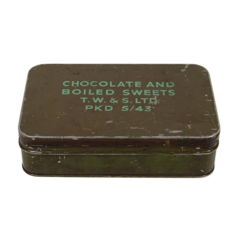 Tin, Chocolate & Boiled Sweets, British, May 1943