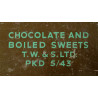 Tin, Chocolate & Boiled Sweets, British, May 1943