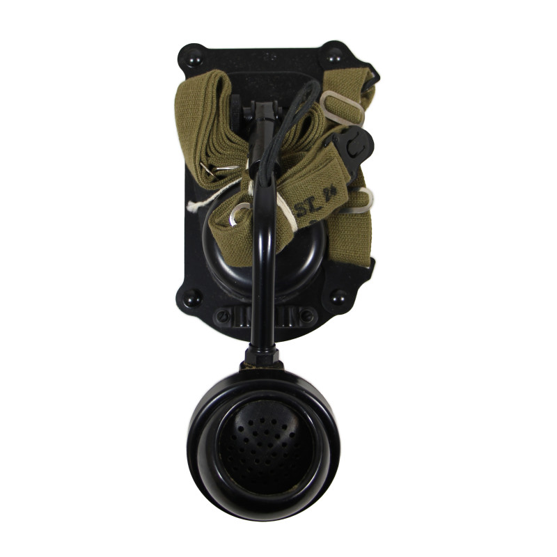 Combiné-plastron, microphone T-26, US Army, dans sa boîte, 1942