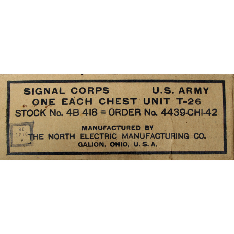 Microphone, T-26, Chest Set , US Army, in Box, 1942