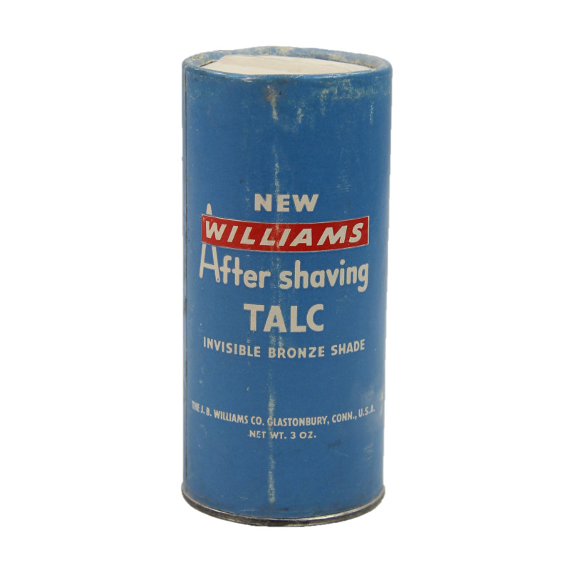 Boîte de talc après-rasage, WILLIAMS, 3 oz.