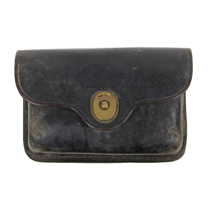 Pouch, First-Aid, Leather, J.Q.M.D., Military Police, with First-Aid Packet