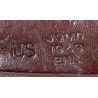 Pouch, First-Aid, Leather, J.Q.M.D., Military Police, with First-Aid Packet