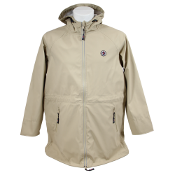 Veste cirée, beige, intérieur polaire