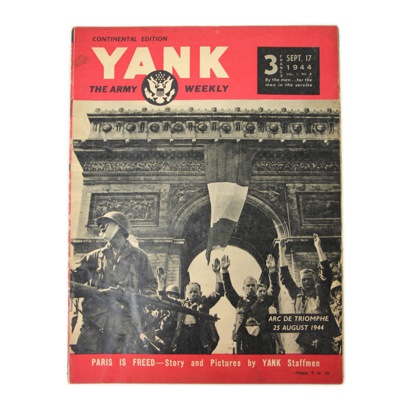 Magazine, YANK, September 17, 1944, Paris is Freed