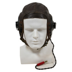 Helmet, Flying, Type A-11, Medium, with ANB-H-1 Receivers, USAAF