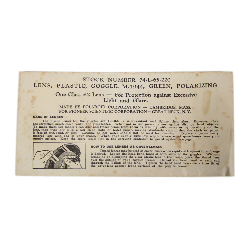 Goggles, Polaroid, M-1944, in Box, 1944