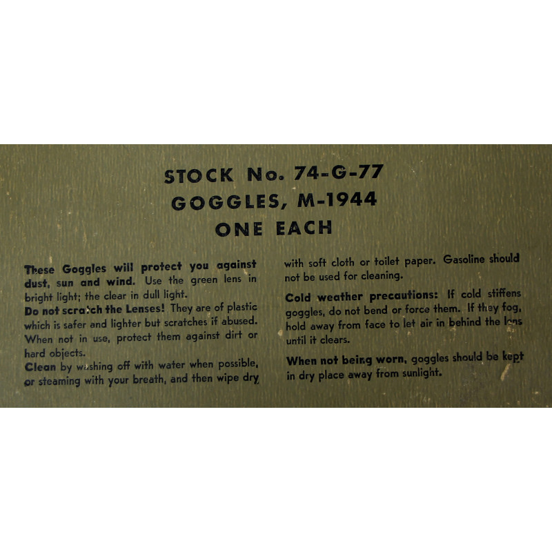 Goggles, Polaroid, M-1944, in Box, 1944