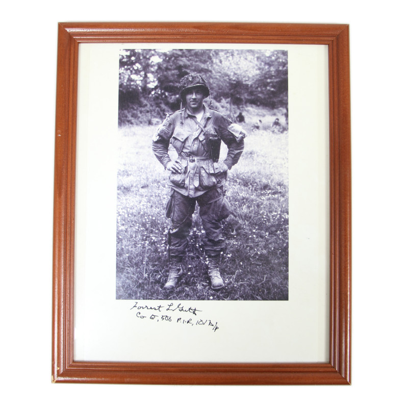 Photograph, Normandy, Forrest L. Guth, Co. E, 506th PIR, 101st Airborne Division, Signed