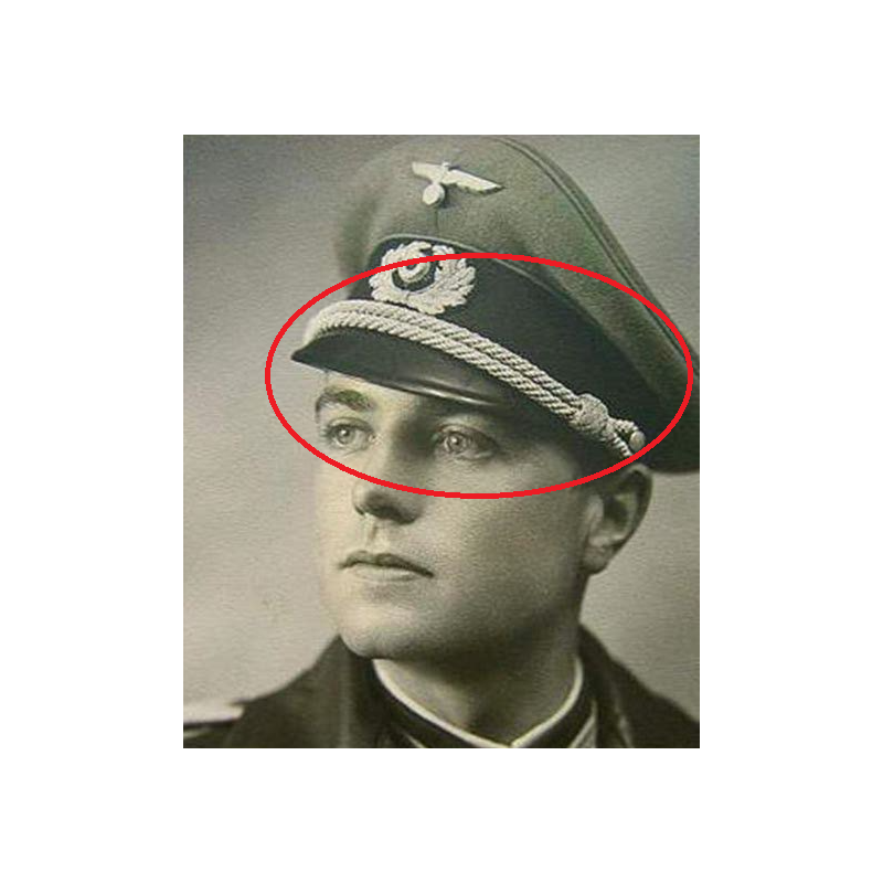 Jugulaire de casquette, Schirmmütze, officier, Wehrmacht
