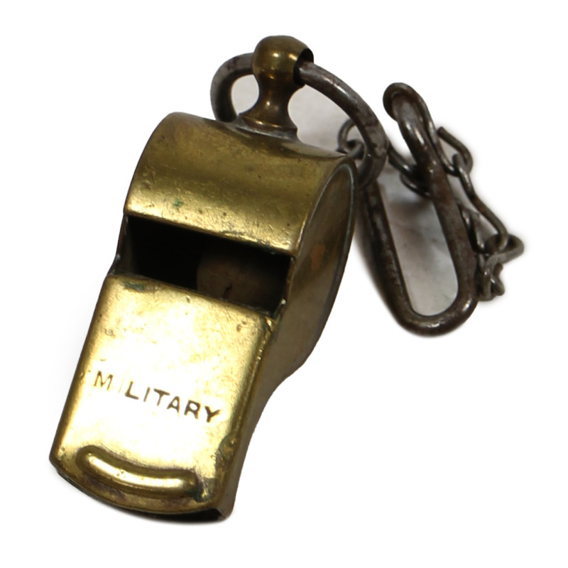 Whistle, Brass, MILITARY, Made in U.S.A.