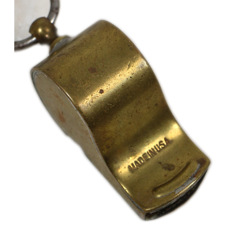 Sifflet en laiton, MILITARY, Made in U.S.A.