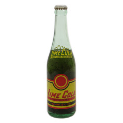 Bottle, Soda, LIME COLA, full