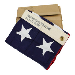 Flag, US, 48 Stars, Embroidered, VALLEY FORGE FLAG CO., 5 x 9 ½ Ft.