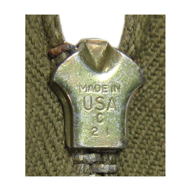 Paire de fermetures à glissière, CONMAR, veste de parachutiste M-1942