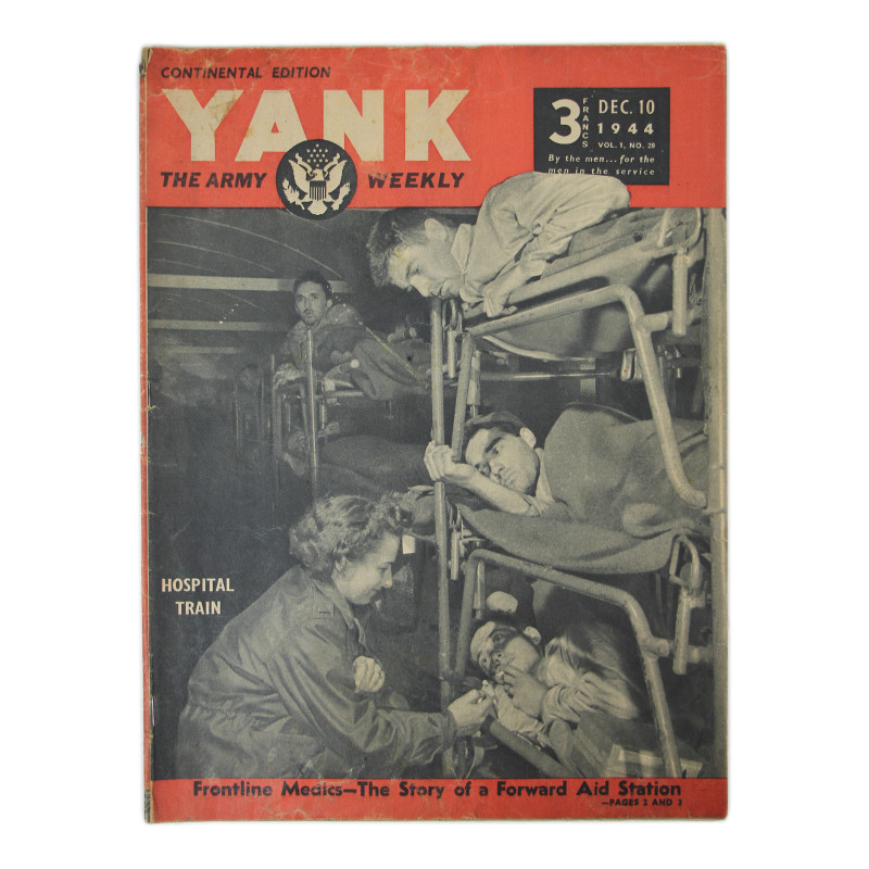 Magazine YANK, 10 décembre 1944, "Hospital Train"