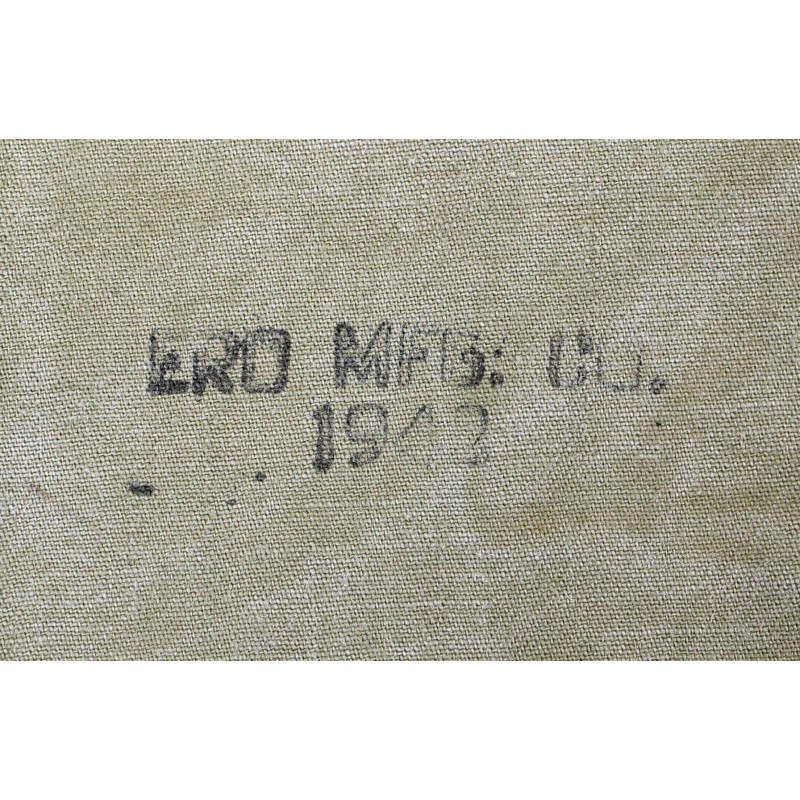 Demi-toile de tente, 1er type, US Army, ERO MFG. CO. 1942