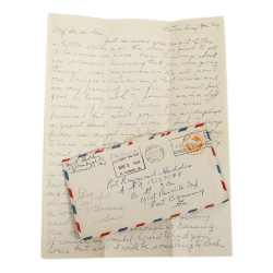 Lettre, Pvt. Ray Geddes, Fort Benning, 501st PIR, 1943