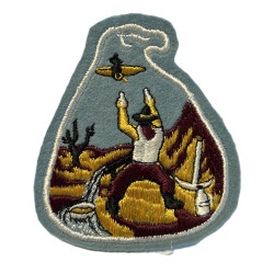 Insigne, 49th Anti-Aircraft Artillery Battalion, Omaha Beach, La Gleize, Feutre