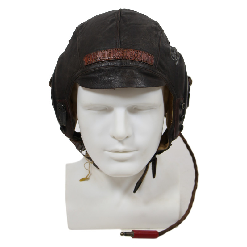 Bonnet de vol, Type A-11, 1st Lt. George Hutchison, 17th BS, 16th BG, 20th Air Force, USAAF, tué le 2 septembre 1945, Guam