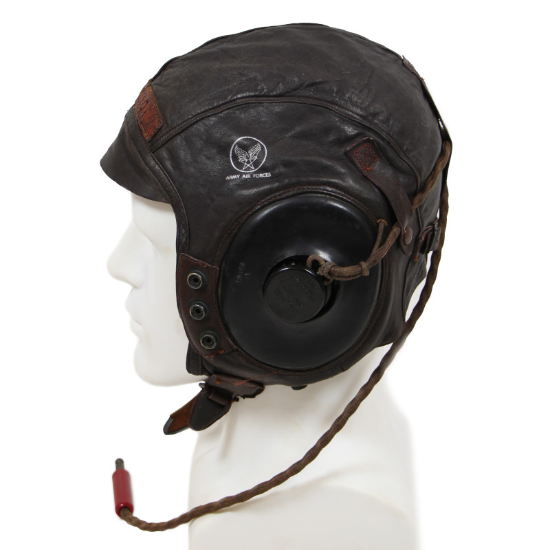 Bonnet de vol, Type A-11, 1st Lt. George Hutchison, 17th BS, 16th BG, 20th Air Force, USAAF, tué le 2 septembre 1945, Guam