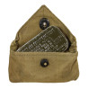 Pochette à pansement M-1924, JEFF. Q.M.D. 1942, avec pansement Carlisle, Normandie