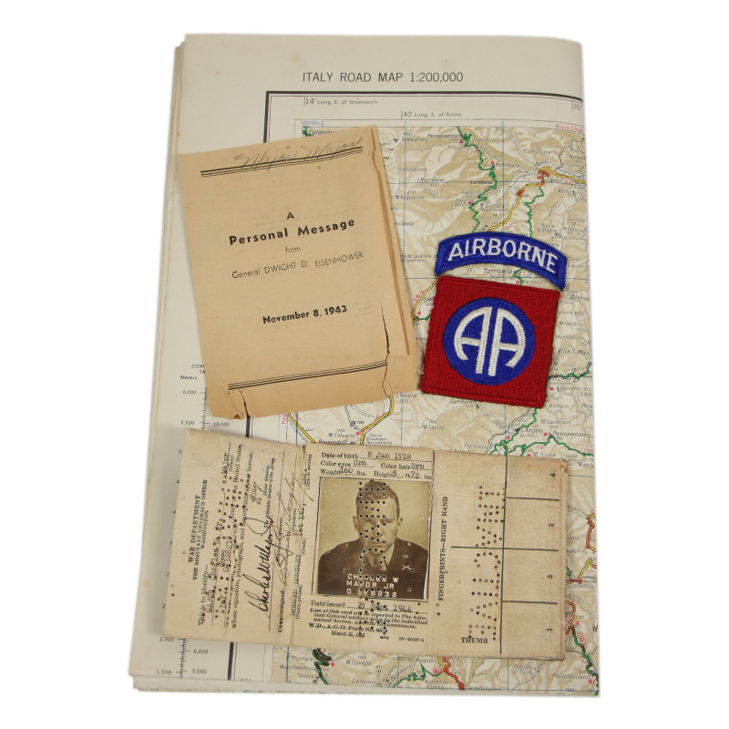 Grouping, Maj. Charles Major, Jr., 325th Glider Inf. Regt., 82nd Airborne Division, Italie & Normandie