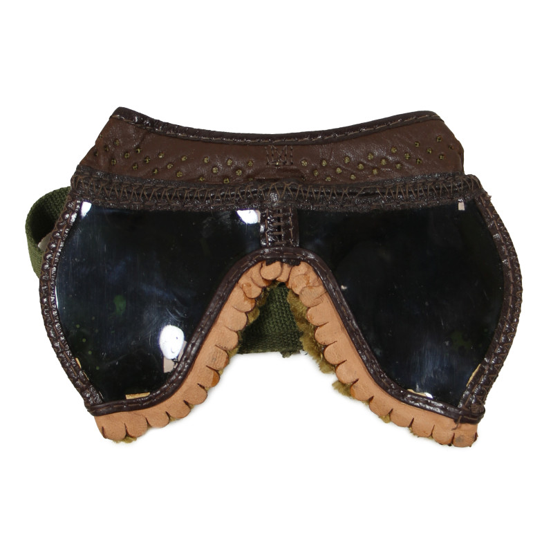 Goggles, Type E-1, USAAF, Green, 1944 - C-1 vest